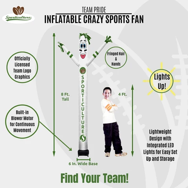 Iowa Hawkeyes Inflatable CRAZY FAN Scarecrow SLEEVE