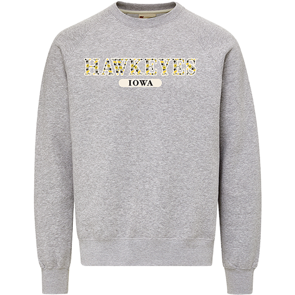 Iowa Hawkeyes Floral Vintage Fleece