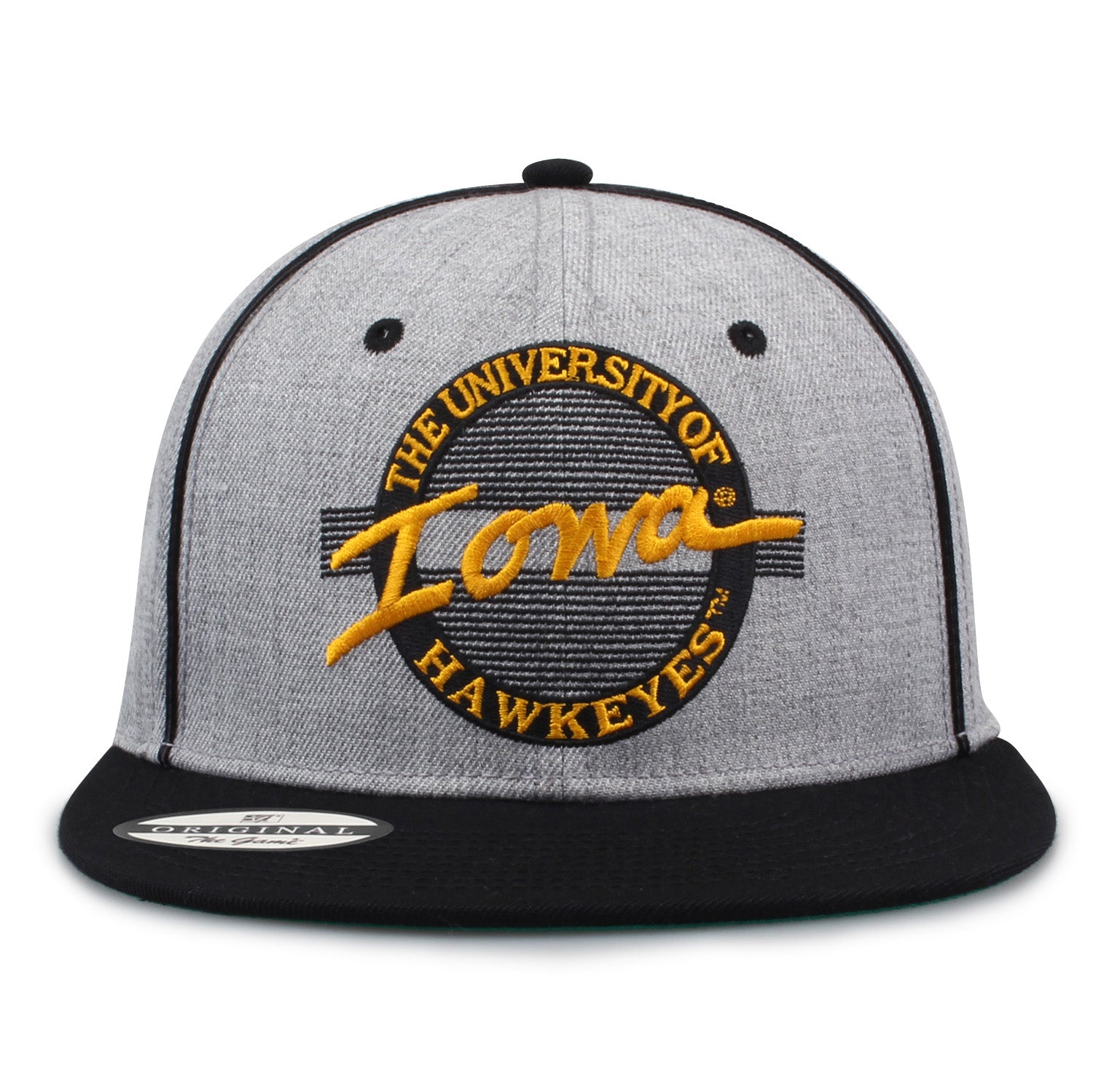 Iowa Hawkeyes Twill Circle Grey Hat