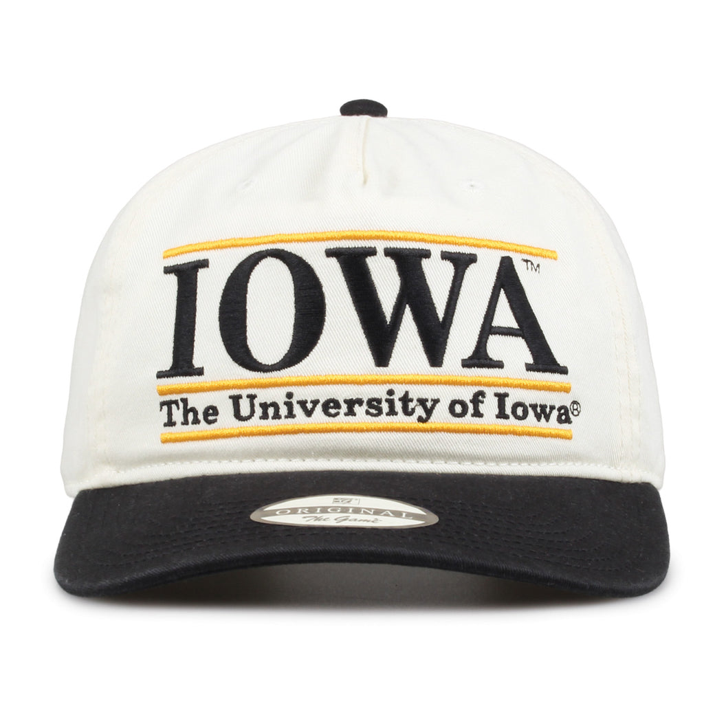 G1995 Twill Bar IOWA Wht/Blk