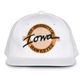 Iowa Hawkeyes Twill Circle Print White Hat