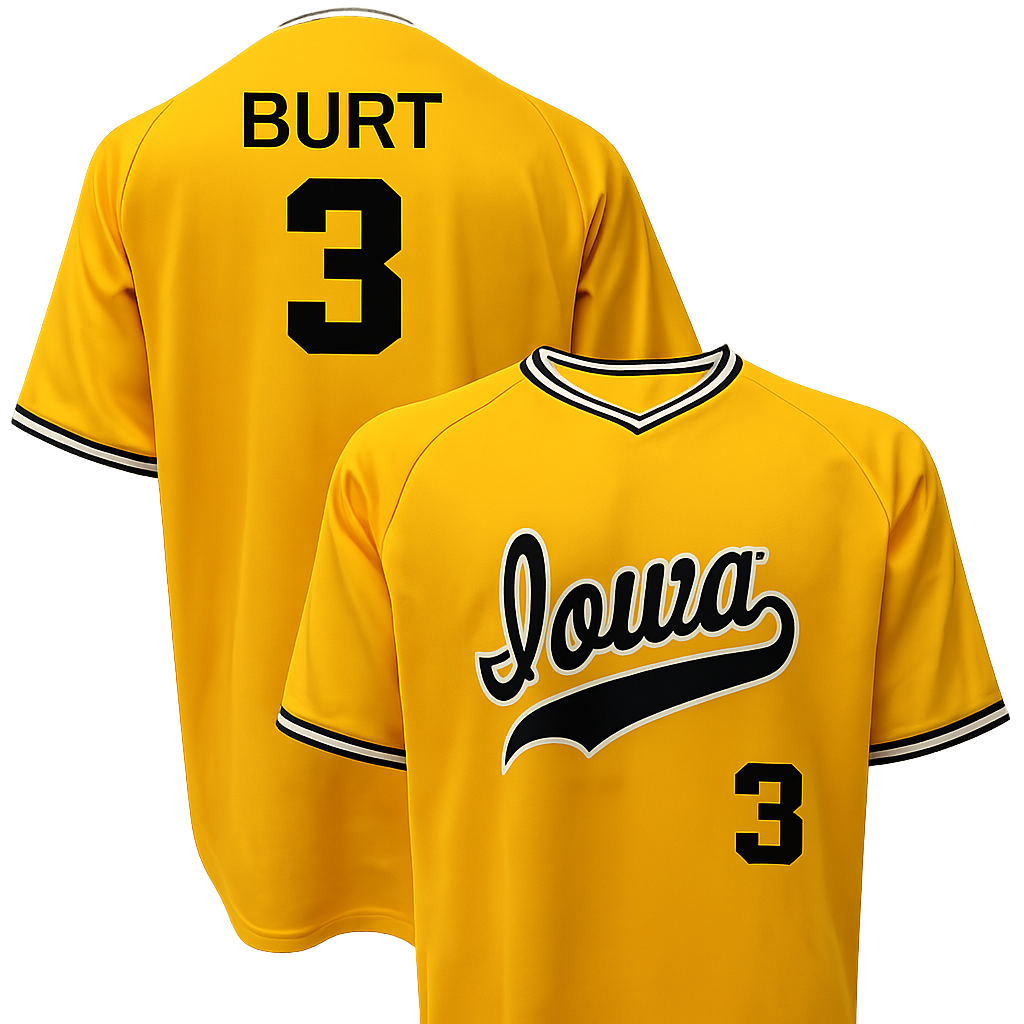Iowa Hawkeyes Baseball Customized NIL Player Youth Jersey