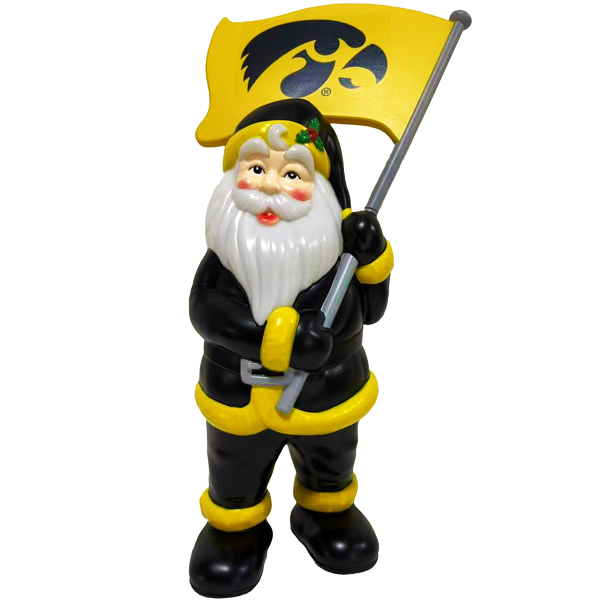 Iowa Hawkeyes Blow Mold 20" Santa