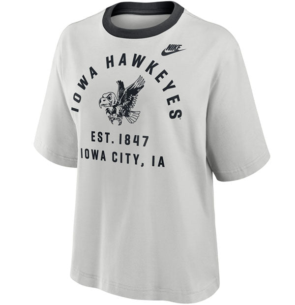 Iowa Hawkeyes Women's Boxy Tee Arch Script Tee