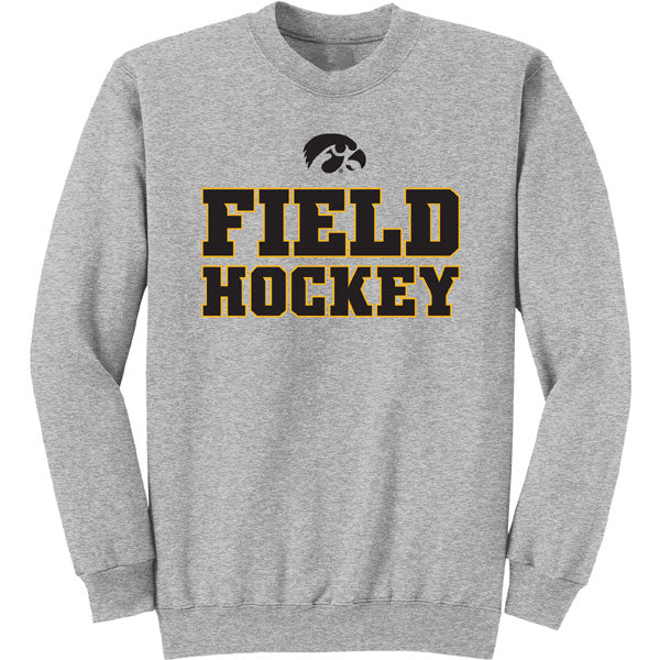Iowa Hawkeyes Field Hockey Grey Crew