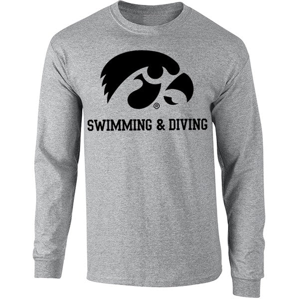 Iowa Hawkeyes Swimming and Diving Long Sleeve Tee