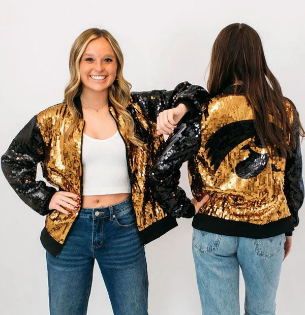 Iowa Hawkeys Tigerhawk Sequin Jacket