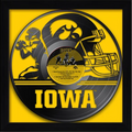 Iowa Hawkeyes Vinyl Record Football Print