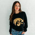 Iowa Tigerhawk Sequin Women's Crewneck