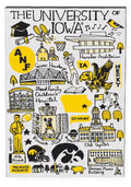 IOWA HAWKEYES 8' ROLL GASH WRAPPING PAPER