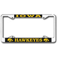 Iowa Hawkeyes Chrome License Plate Frame