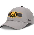 Nike Iowa Hawkeyes Striped Logo Adjustable Hat - S/M