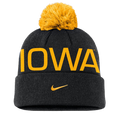 IOWA HAWKEYES PEAK STANDARD POM CUFF KNIT