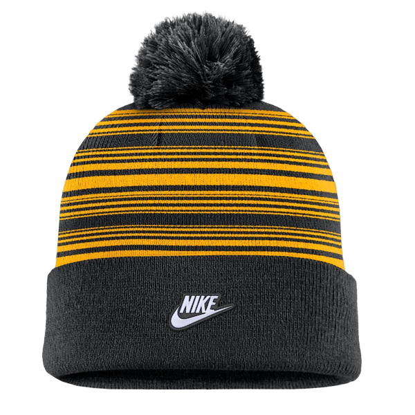 IOWA HAWKEYES STRIPE KNIT BEANIE