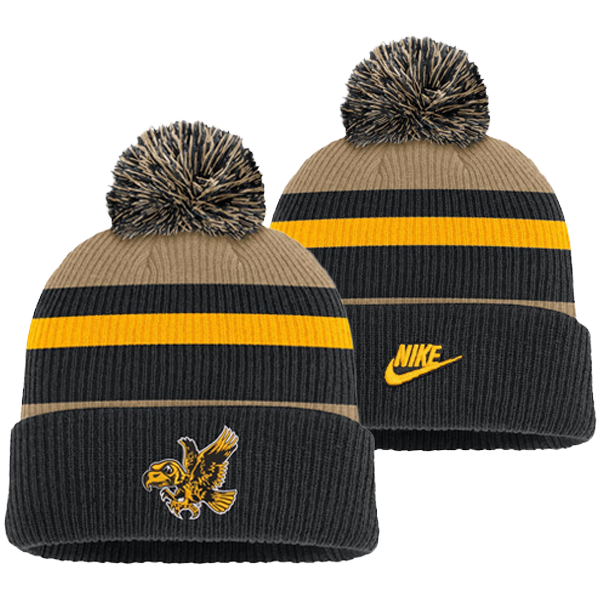 IOWA HAWKEYES NIKE PEAK LEGACY CUFFED BEANIE CAP