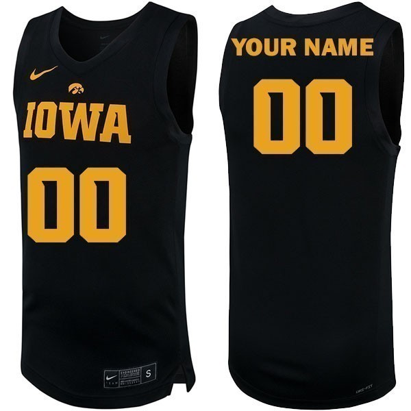 Iowa Hawkeyes Custom Nike Basketball Jersey
