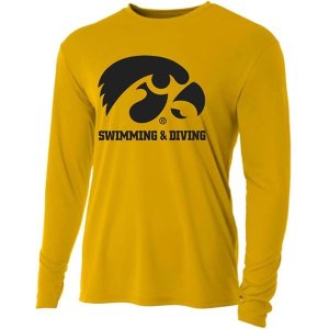 Iowa Hawkeyes Performance LS Swim & Dive Tee