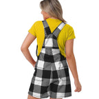 Iowa Hawkeyes Women's Plaid Overall Shorts