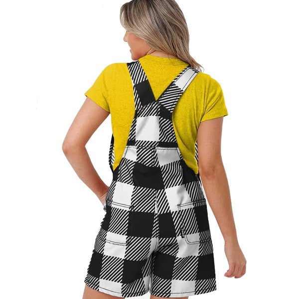 Iowa Hawkeyes Women's Plaid Overall Shorts
