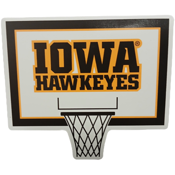 Iowa Hawkeyes 3" Basketball Decal