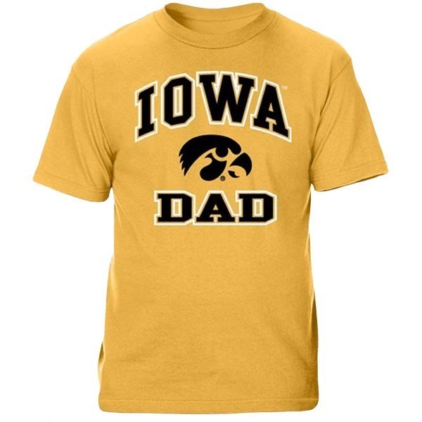 Iowa Hawkeyes Vertical Arch Dad Tee