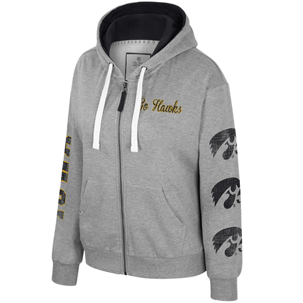 Iowa Hawkeyes Women's Raven Full Zip Hoodie