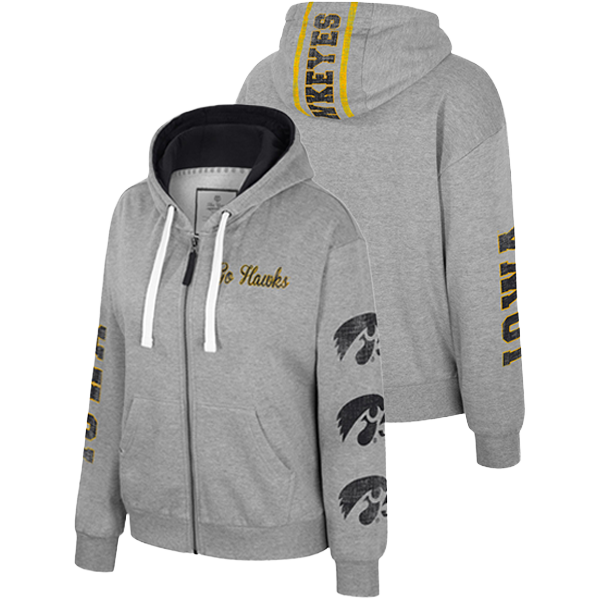 Iowa Hawkeyes Women's Raven Full Zip Hoodie