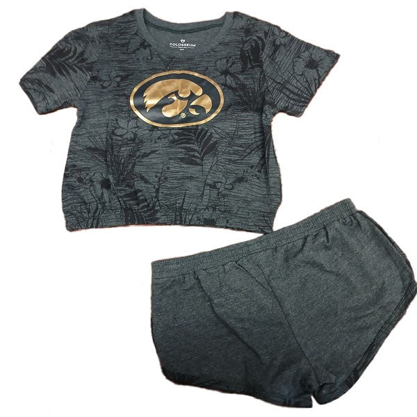 Iowa Hawkeyes Toddler Fern Tee and Short Set