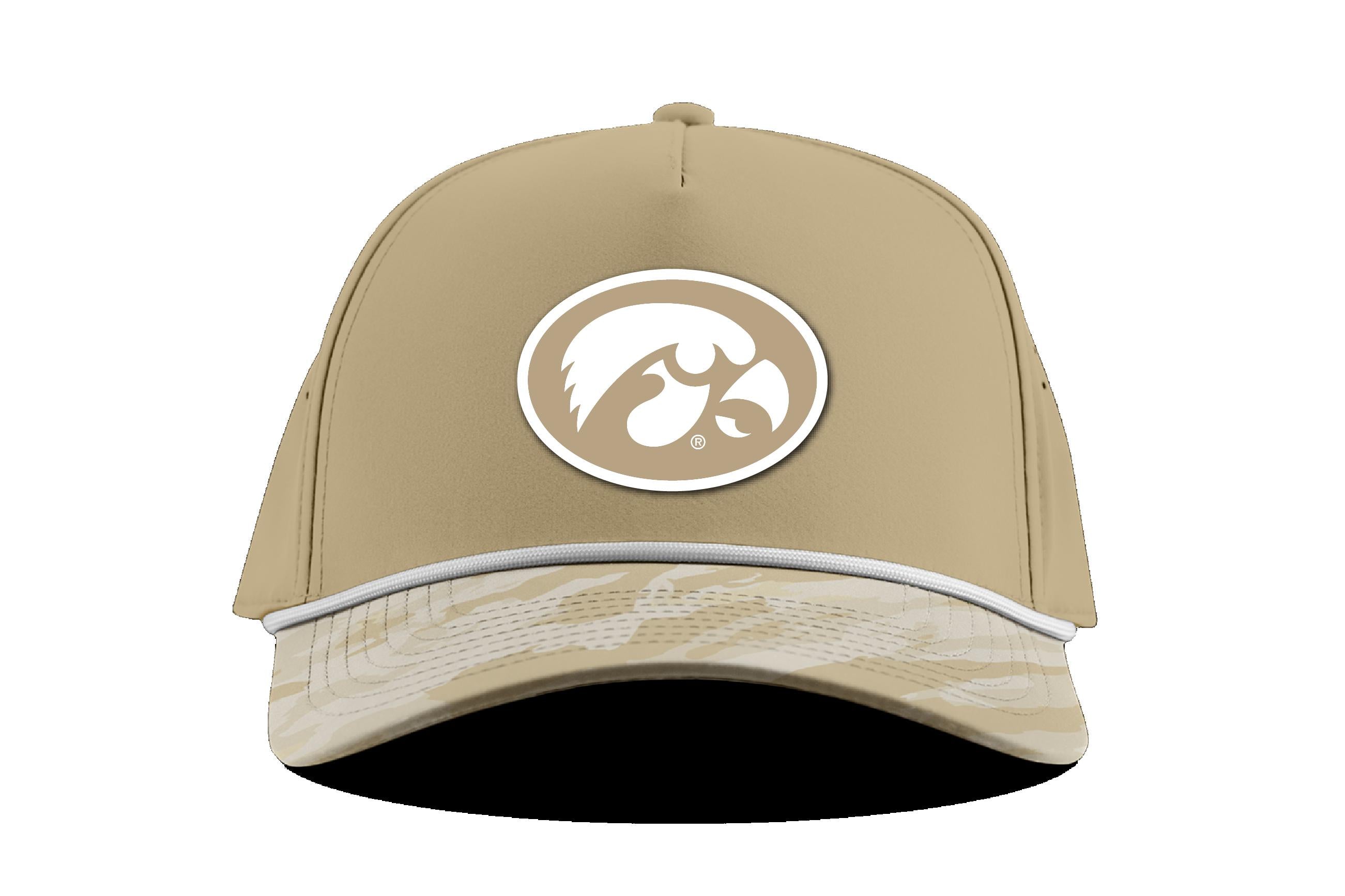 Iowa Desert Camo Series Curved 5 Panel Rope Hat