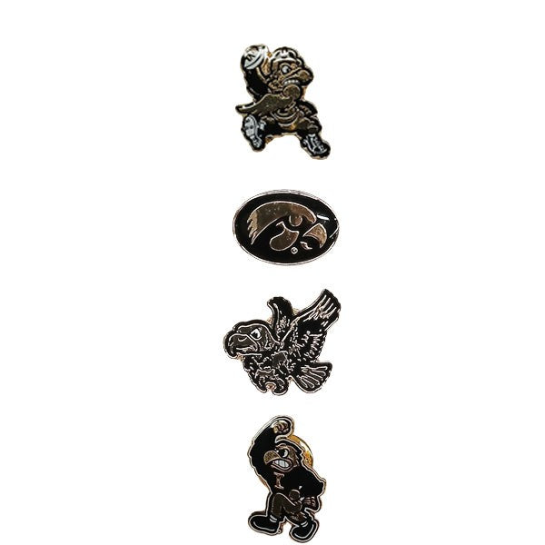 Iowa Hawkeyes 4 Pack Timeline Collector Pins