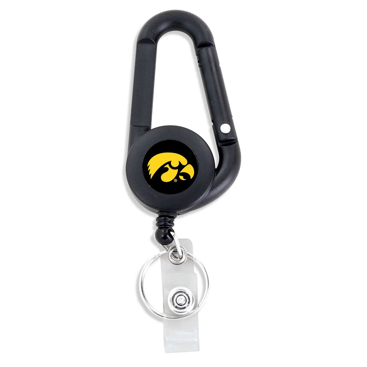 Iowa Hawkeyes Badge Reel Carabiner