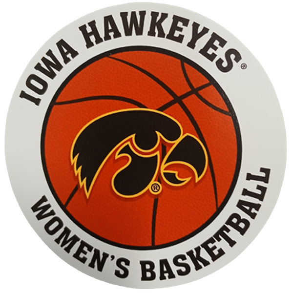 Iowa Hawkeyes Womens basketball 3" decal