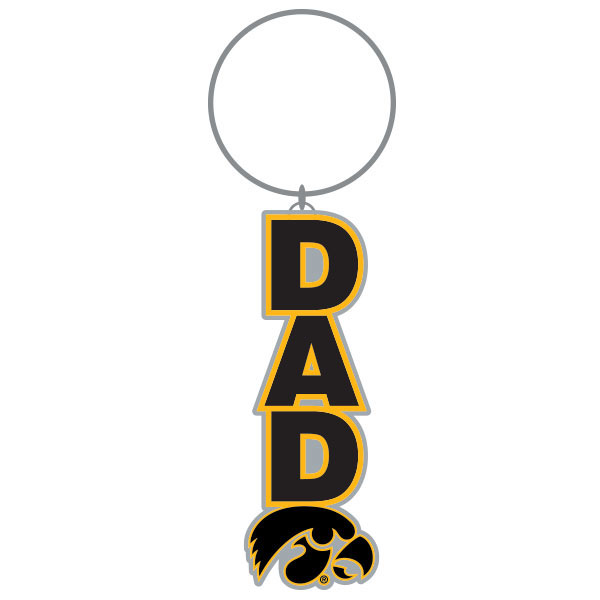 Iowa Hawkeyes Dad Key Chain