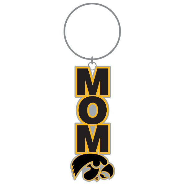 Iowa Hawkeyes Mom Key Chain