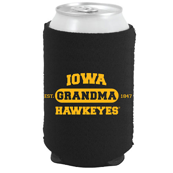 Iowa Hawkeyes Grandma Can Coozie