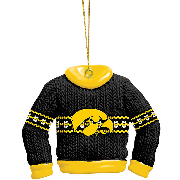 Iowa Hawkeyes Ugly Sweater Ornament