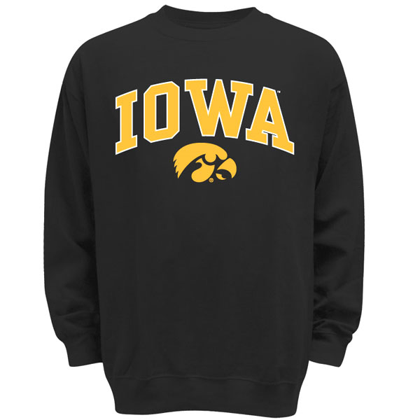 Iowa Hawkeyes Mascot Crew Sweatshirt