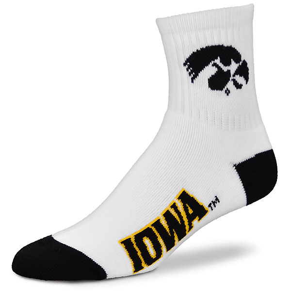 Iowa Hawkeyes White Socks