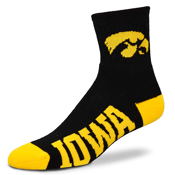 Iowa Hawkeyes Youth Logo On Cuff Socks