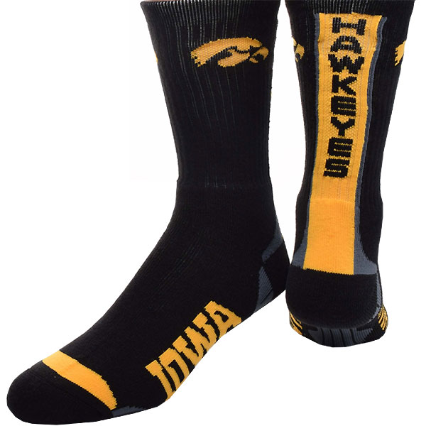 Iowa Hawkeyes Team Vortex Socks