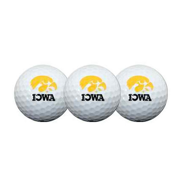 Iowa Hawkeyes Logo 3-Pack Golf Balls