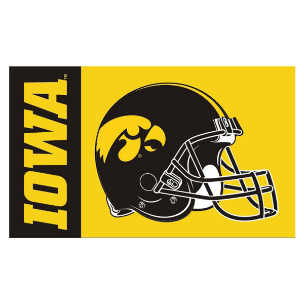 Iowa Hawkeyes 3' x 5' Helmet Flag