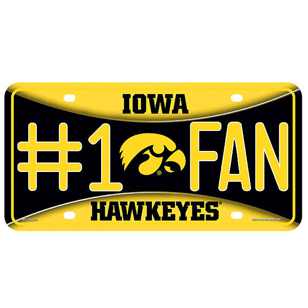 Iowa Hawkeyes #1 Fan Auto Tag