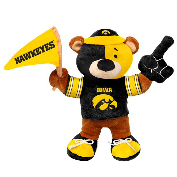 Iowa Hawkeyes Plush Fan Bear