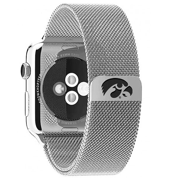 Iowa Hawkeyes Stainless Steel Watchband