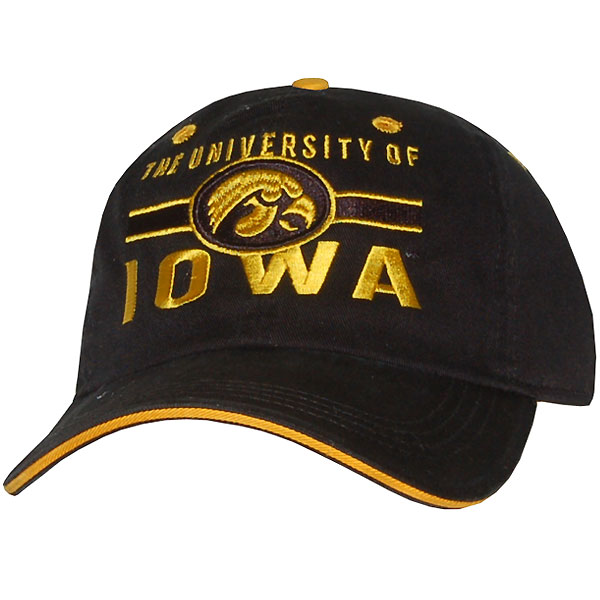 Iowa Hawkeyes University Black Cap
