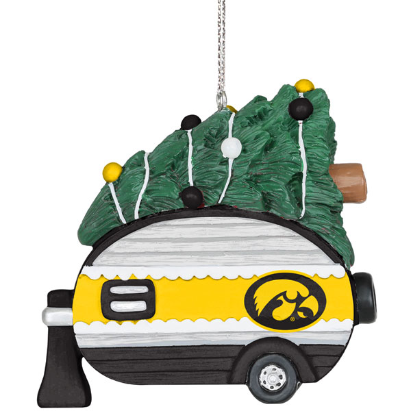 Iowa Hawkeyes Camper Ornament