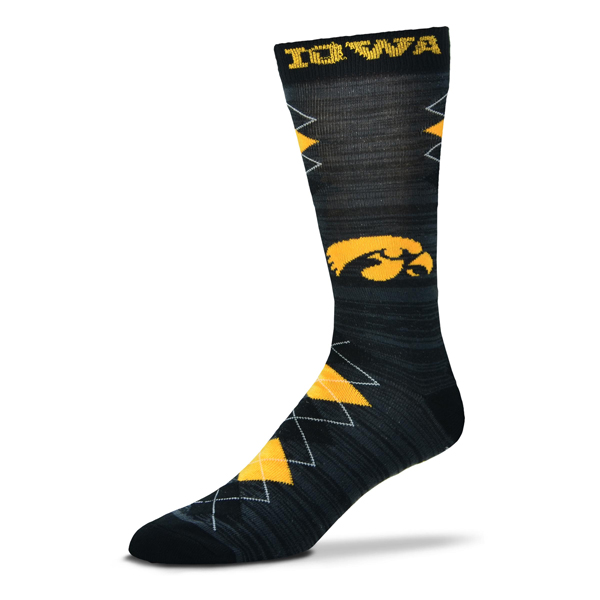 Iowa Hawkeyes Fan Argyle Sock