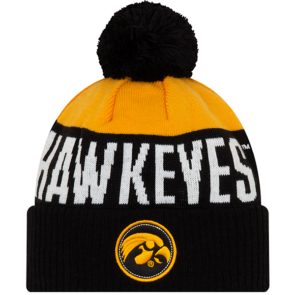 Iowa Hawkeyes Patch Knit Hat