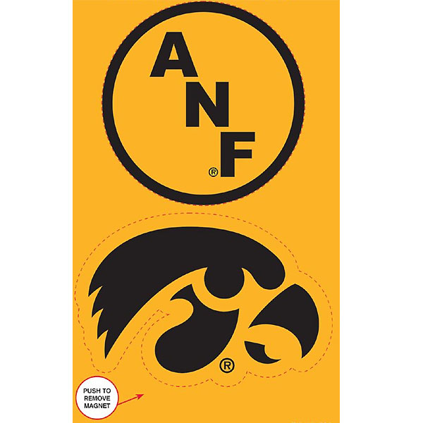 Iowa Hawkeyes ANF Two-Pack Magnets